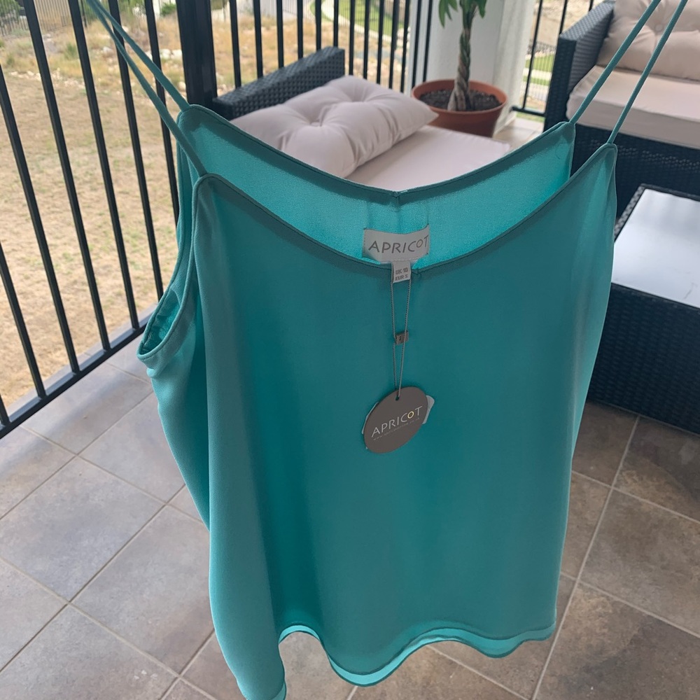 Blue Flowy Tank